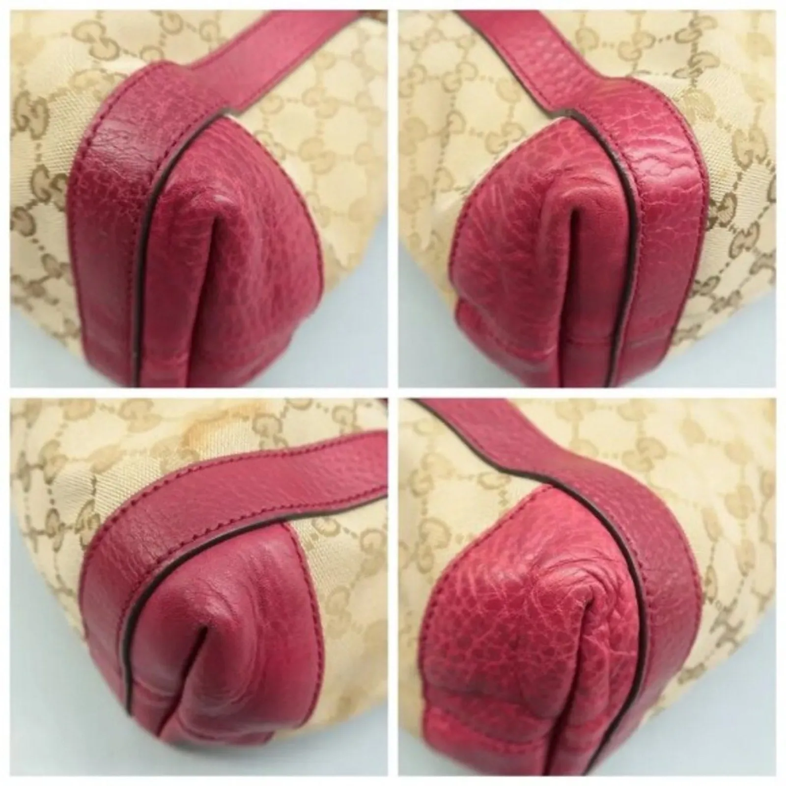 GUCCI GG Brown Cloth Tote