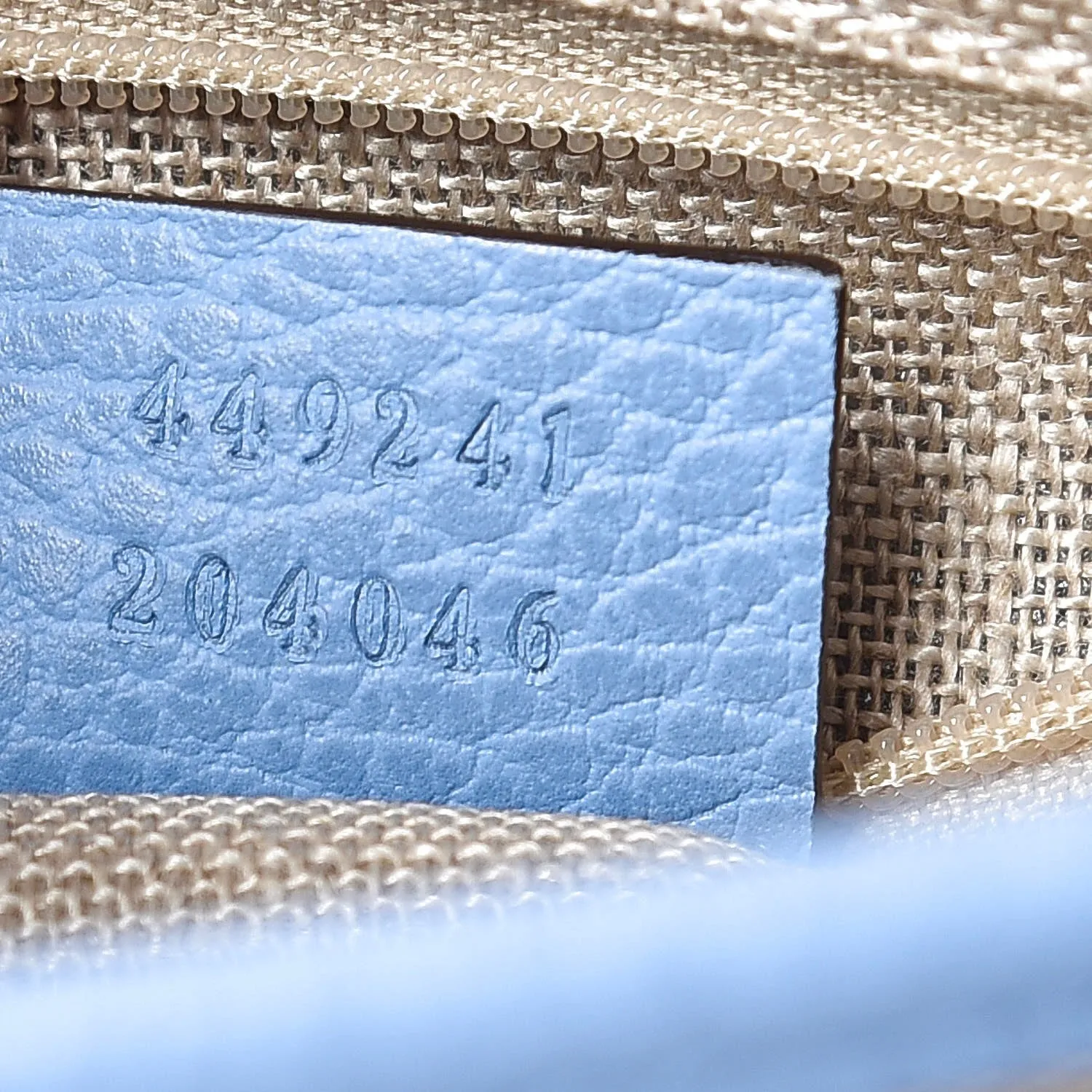 Gucci GG Canvas Small Bree Tote in Mineral Blue