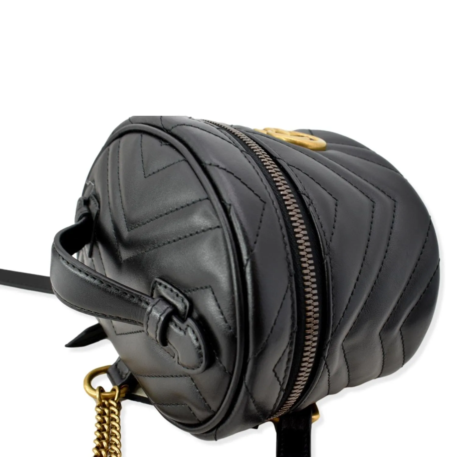 GUCCI GG Marmont Mini Leather Backpack Bag Black 598594