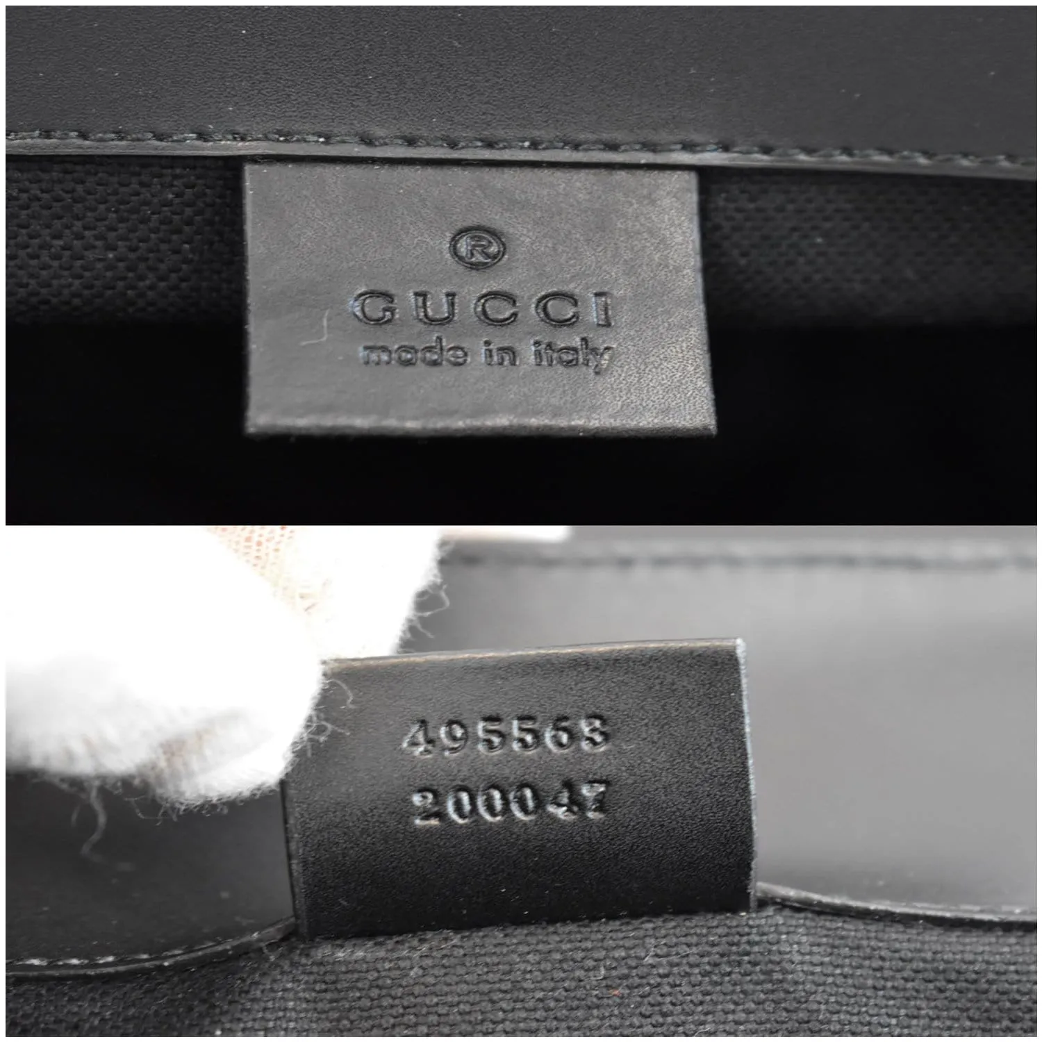 GUCCI GG Supreme Microfiber Backpack Bag 495563 Black