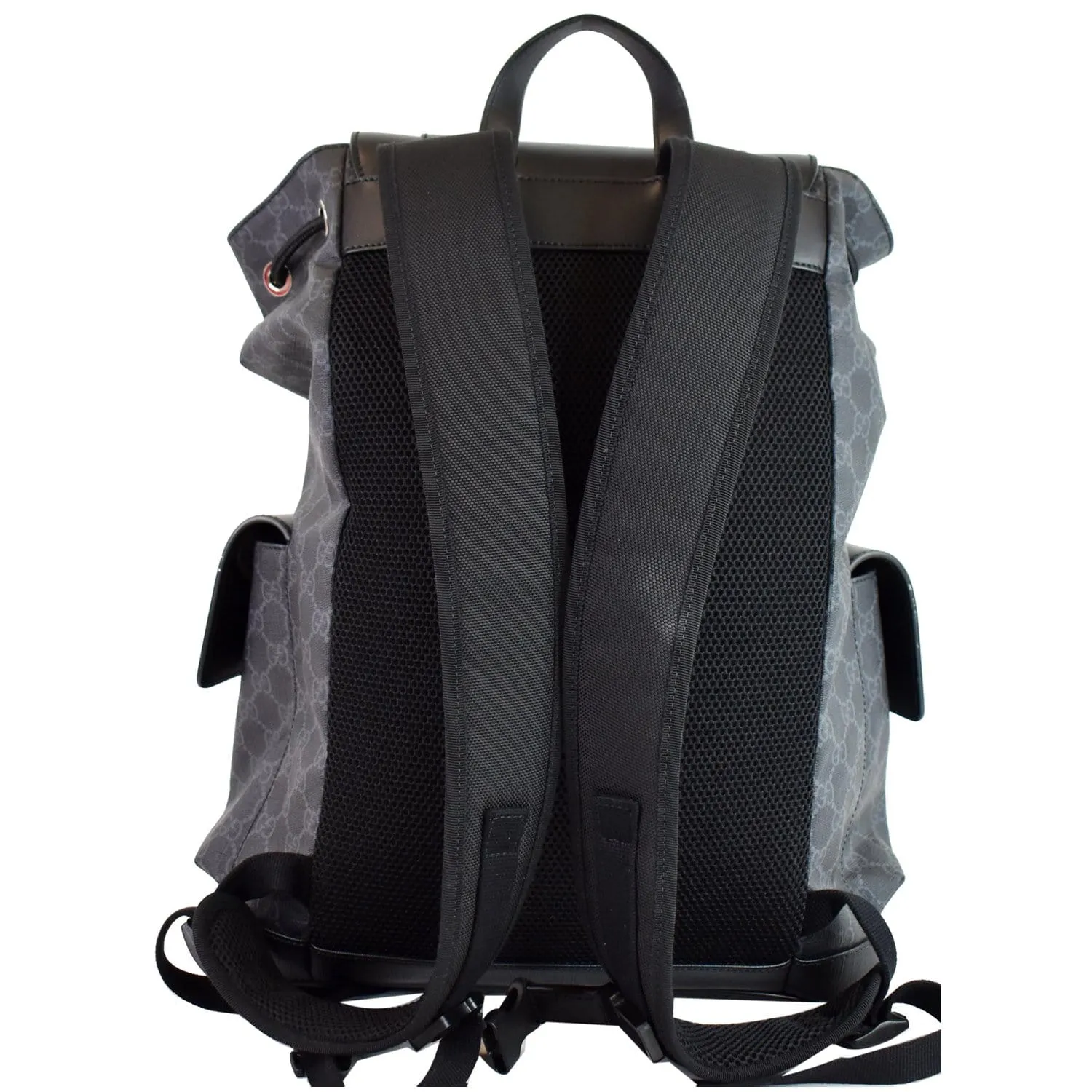 GUCCI GG Supreme Microfiber Backpack Bag 495563 Black