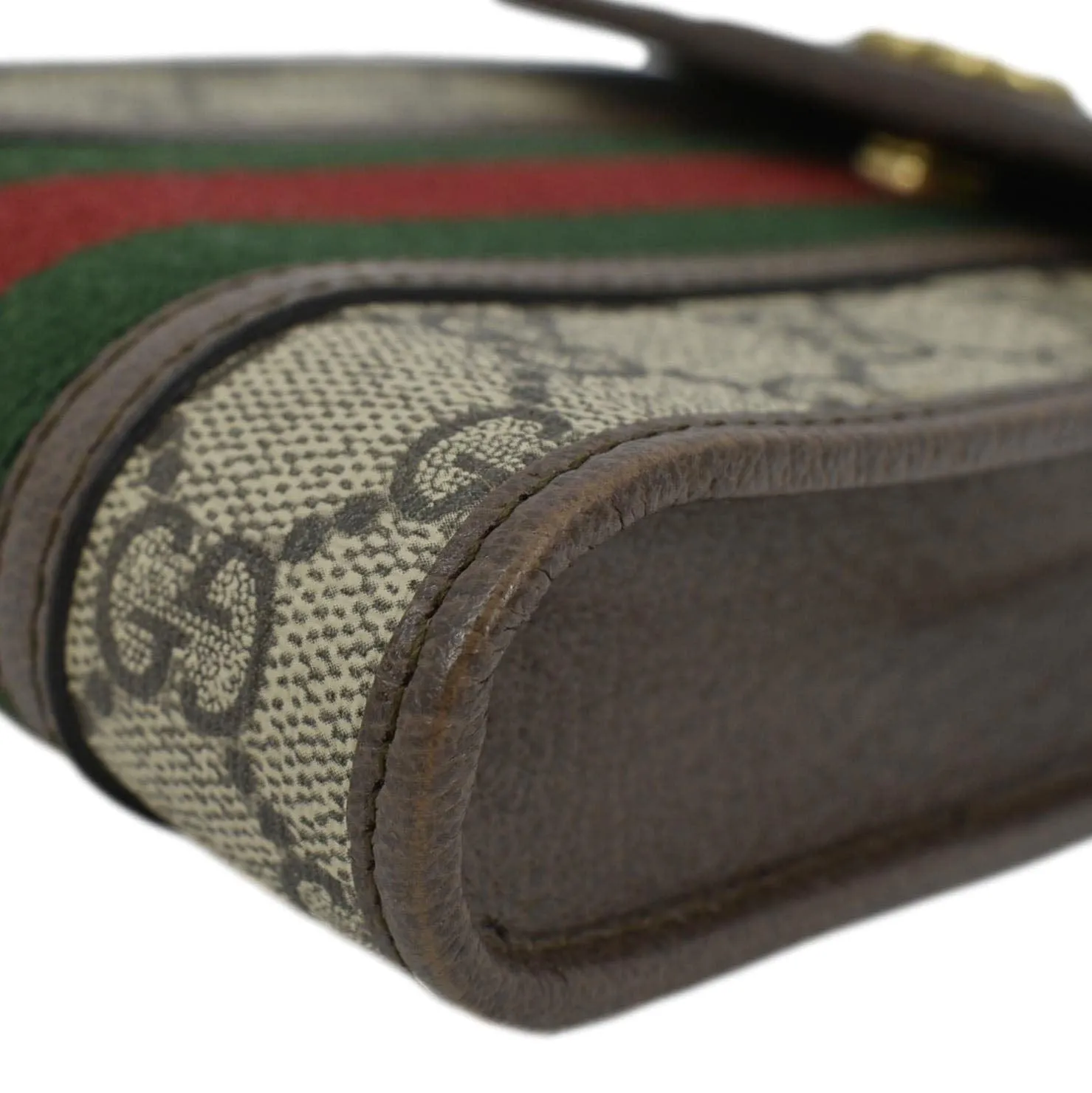 GUCCI Mini Ophidia New Acero GG Supreme Monogram Web Crossbody Bag Beige 625757