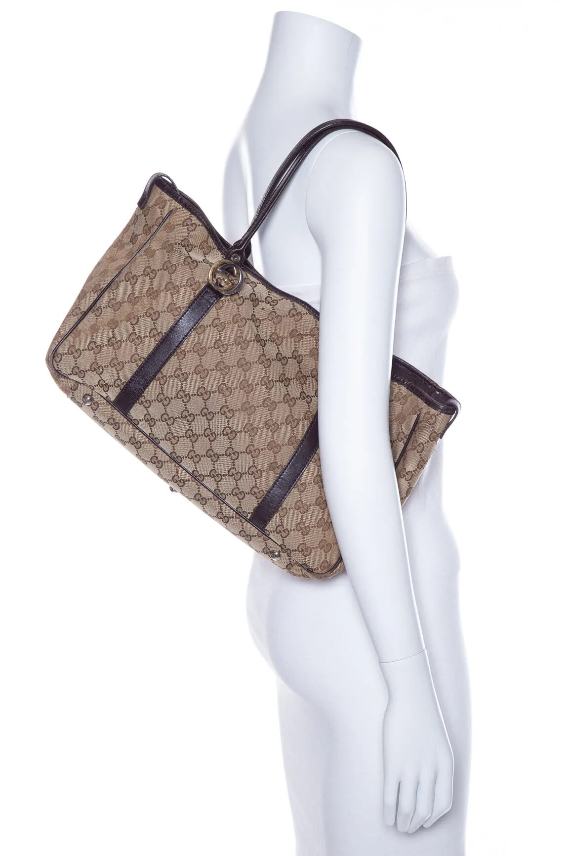 Gucci Monogram Canvas Tote