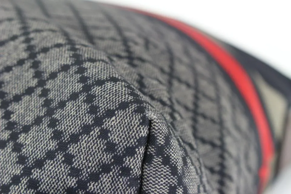 Gucci Navy x Red Diamante Web Large Messenger 5gk516s