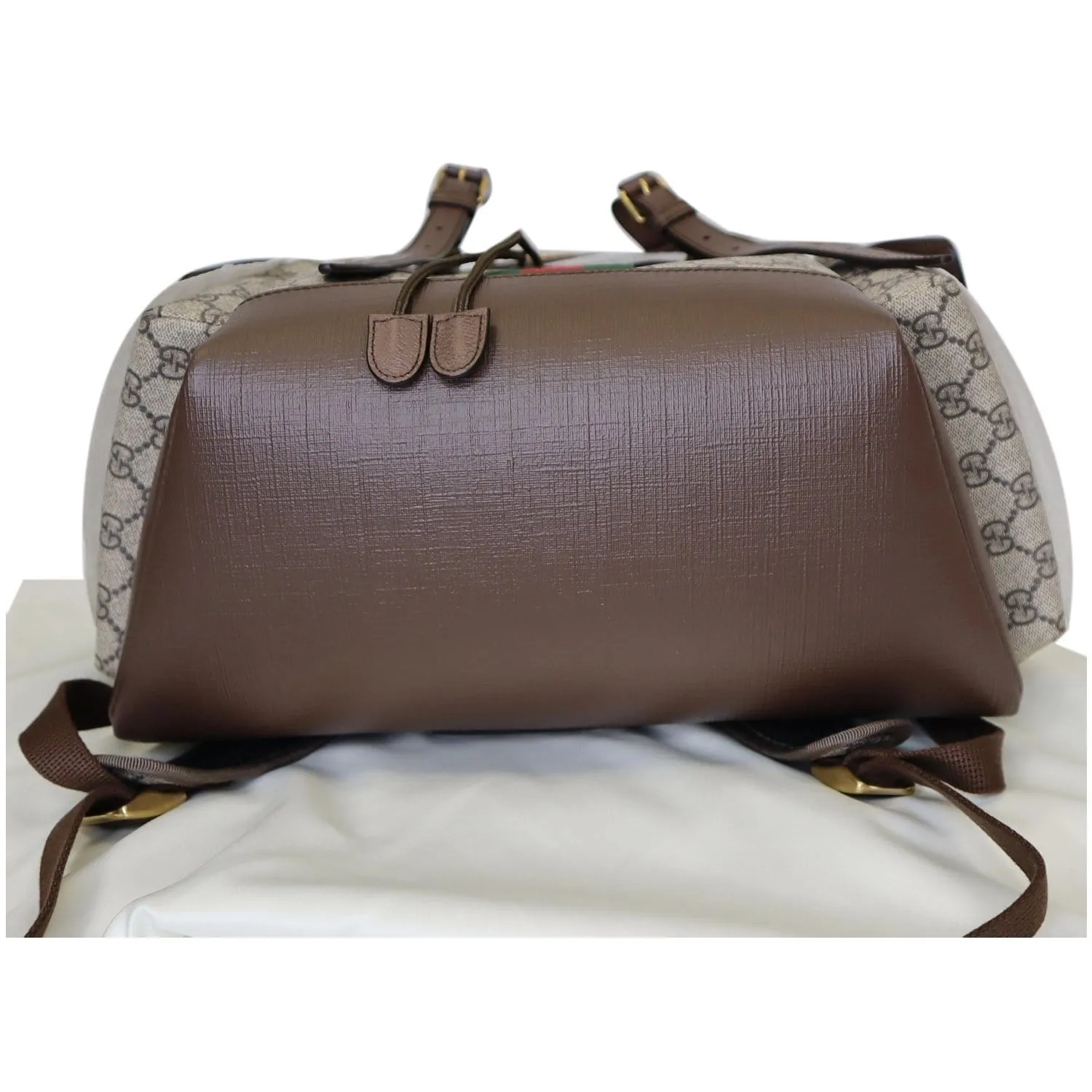 GUCCI Ophidia GG Medium Supreme Canvas Backpack Beige/Ebony 598140