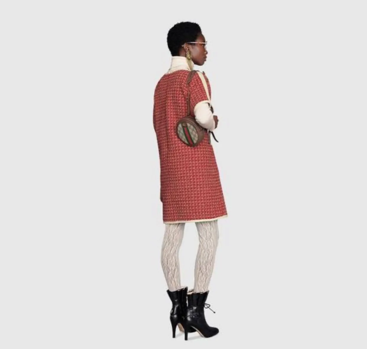 Gucci Ophidia GG Mini Supreme Backpack Bag in Brown