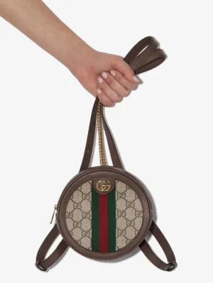 Gucci Ophidia GG Mini Supreme Backpack Bag in Brown