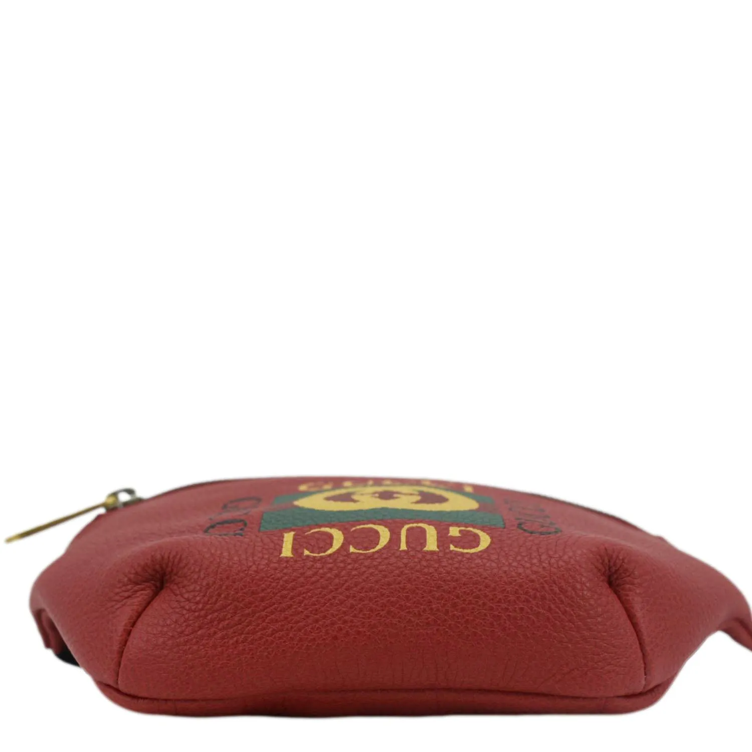 GUCCI Print Small Leather Belt Waist Bum Bag Red 527792