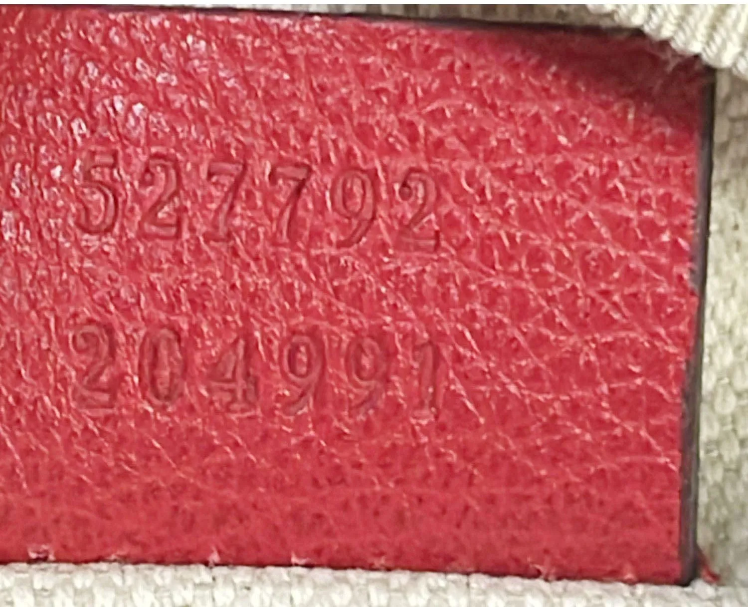 GUCCI Print Small Leather Belt Waist Bum Bag Red 527792