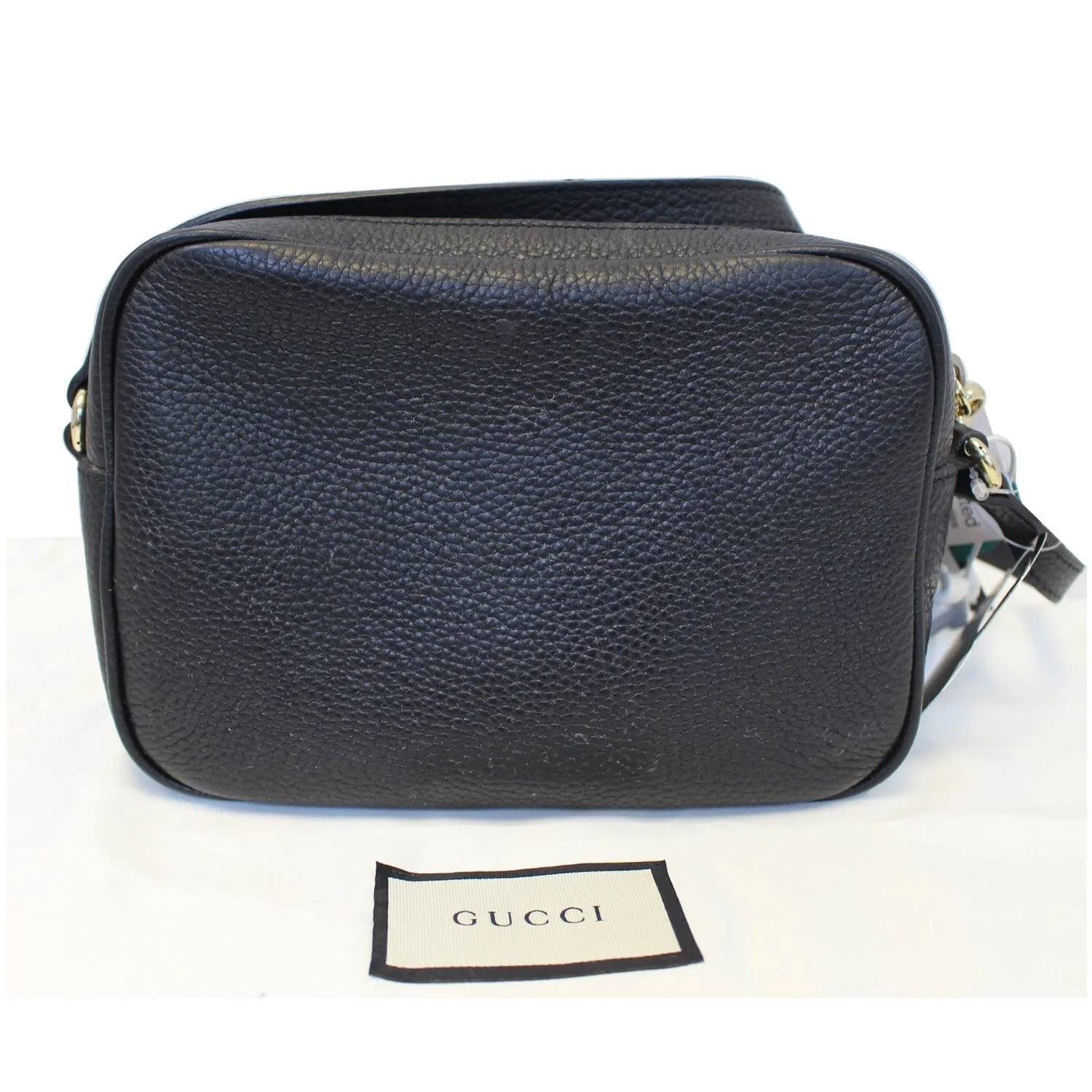 GUCCI Soho Disco Black Leather Crossbody Bag 308364
