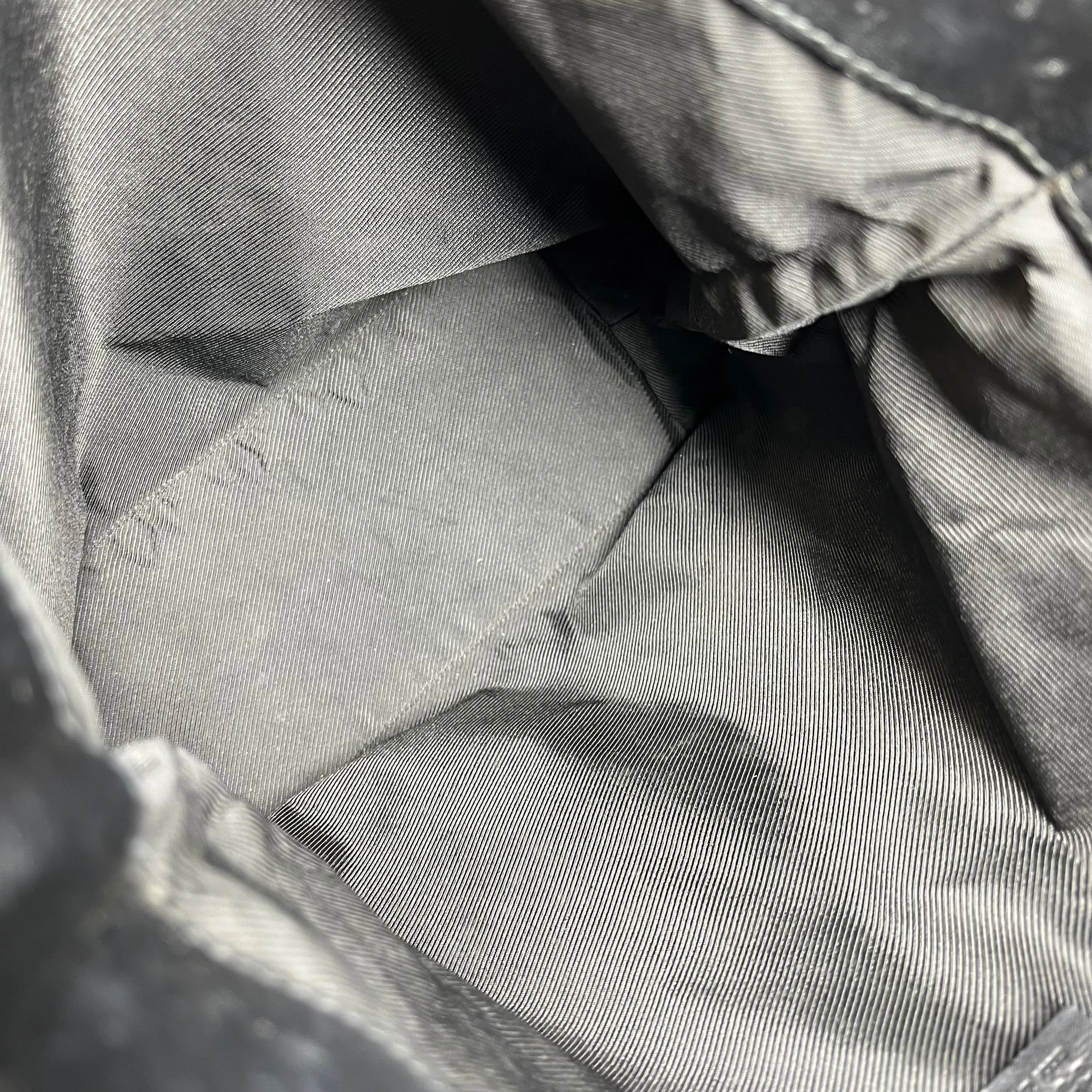 GUCCI Vintage GG Supreme Web Canvas Black Tote