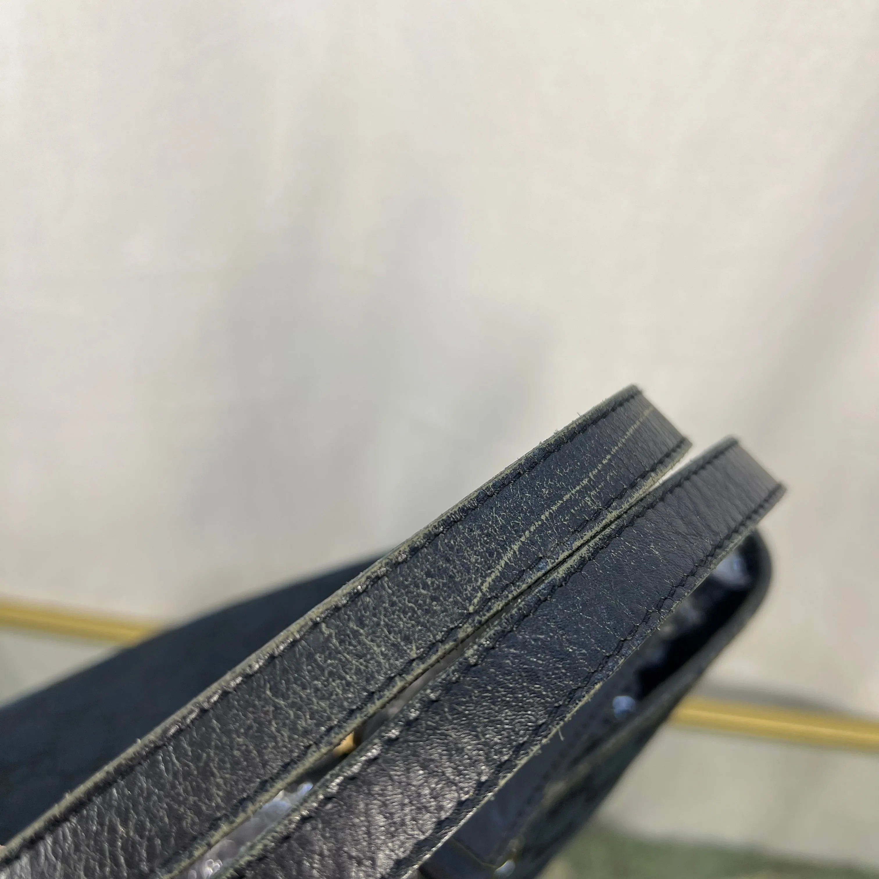 GUCCI Vintage GG Supreme Web Canvas Black Tote