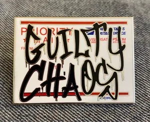 GUILTY CHAOS SLAP LOGO PIN