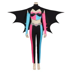 Harley Quinn Harleen Quinzel Cosplay Costume Black Outfits Halloween Carnival Suit