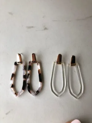 HARLOW Resin Diamond Earrings