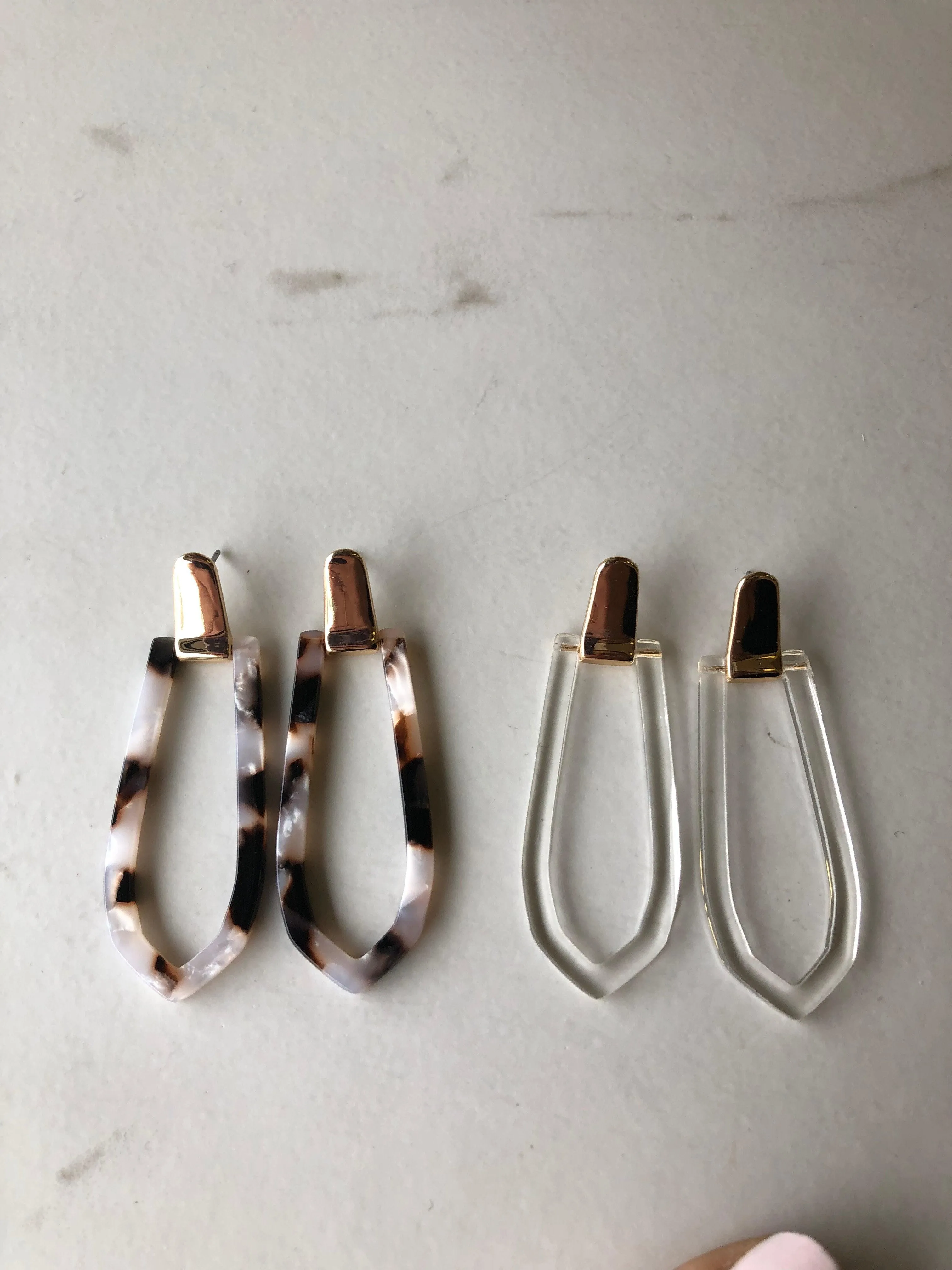 HARLOW Resin Diamond Earrings
