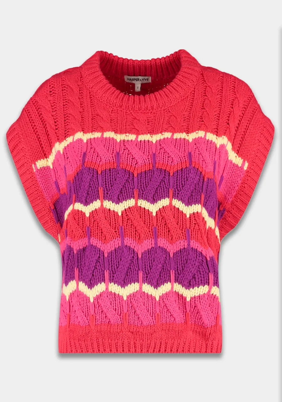 Harper & Yve Nonna spencer multi spicy red