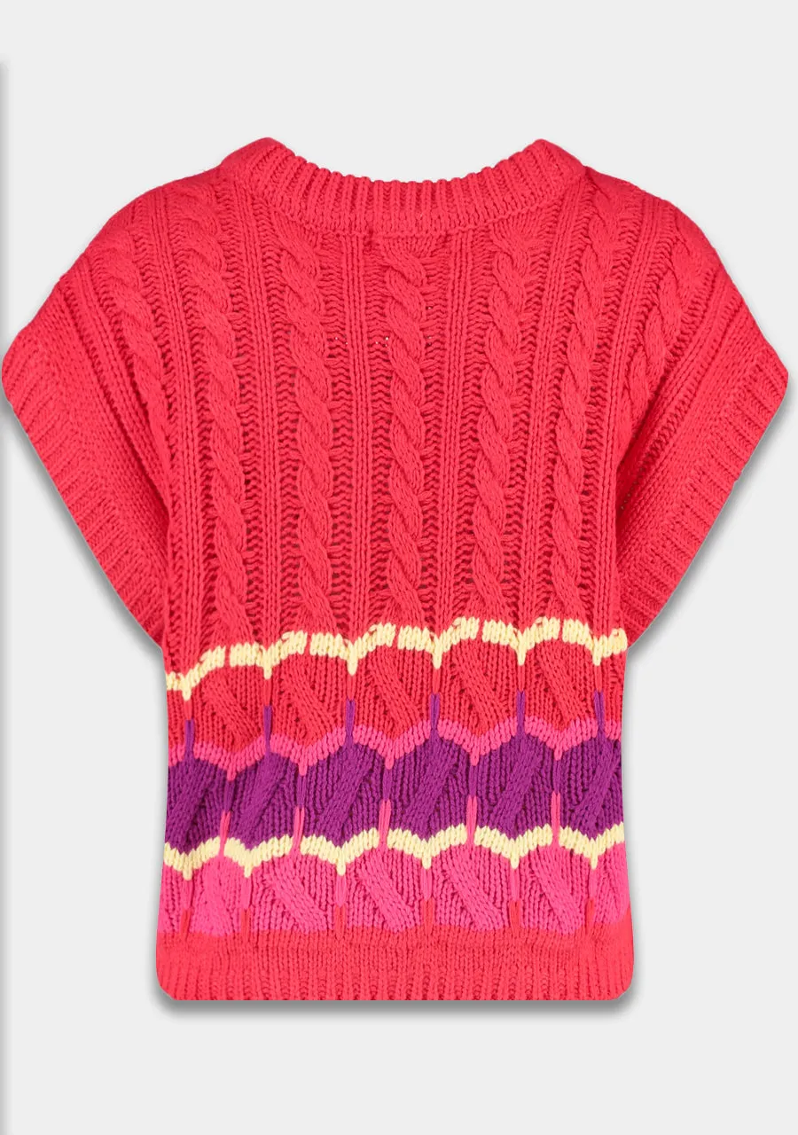 Harper & Yve Nonna spencer multi spicy red