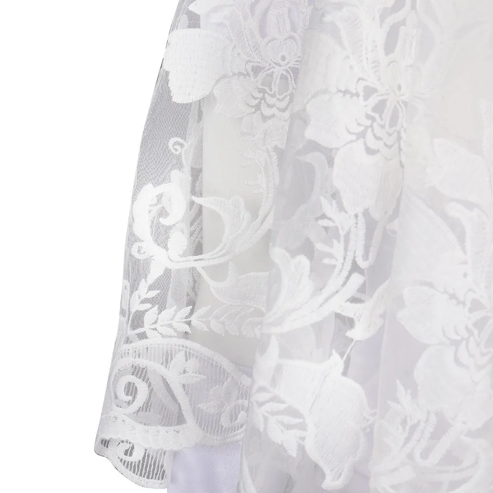 Haunted Mansion Ghost Bride Cosplay Costume Full Outfits Halloween Carnival Suit