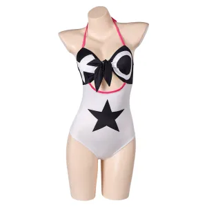 Hazbin Hotel Verosika Mayday Original Sexy One Piece White Swimsuit Swimwear Cosplay Carnival Costumes