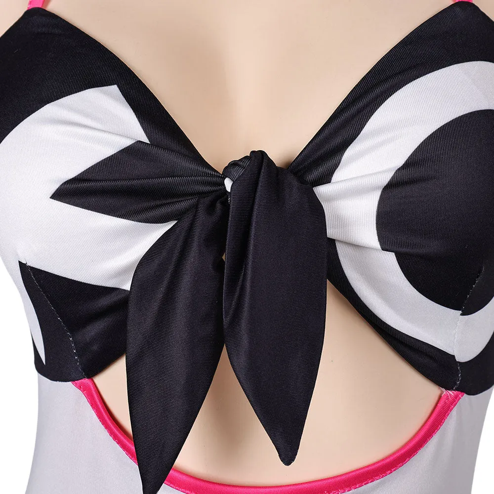 Hazbin Hotel Verosika Mayday Original Sexy One Piece White Swimsuit Swimwear Cosplay Carnival Costumes