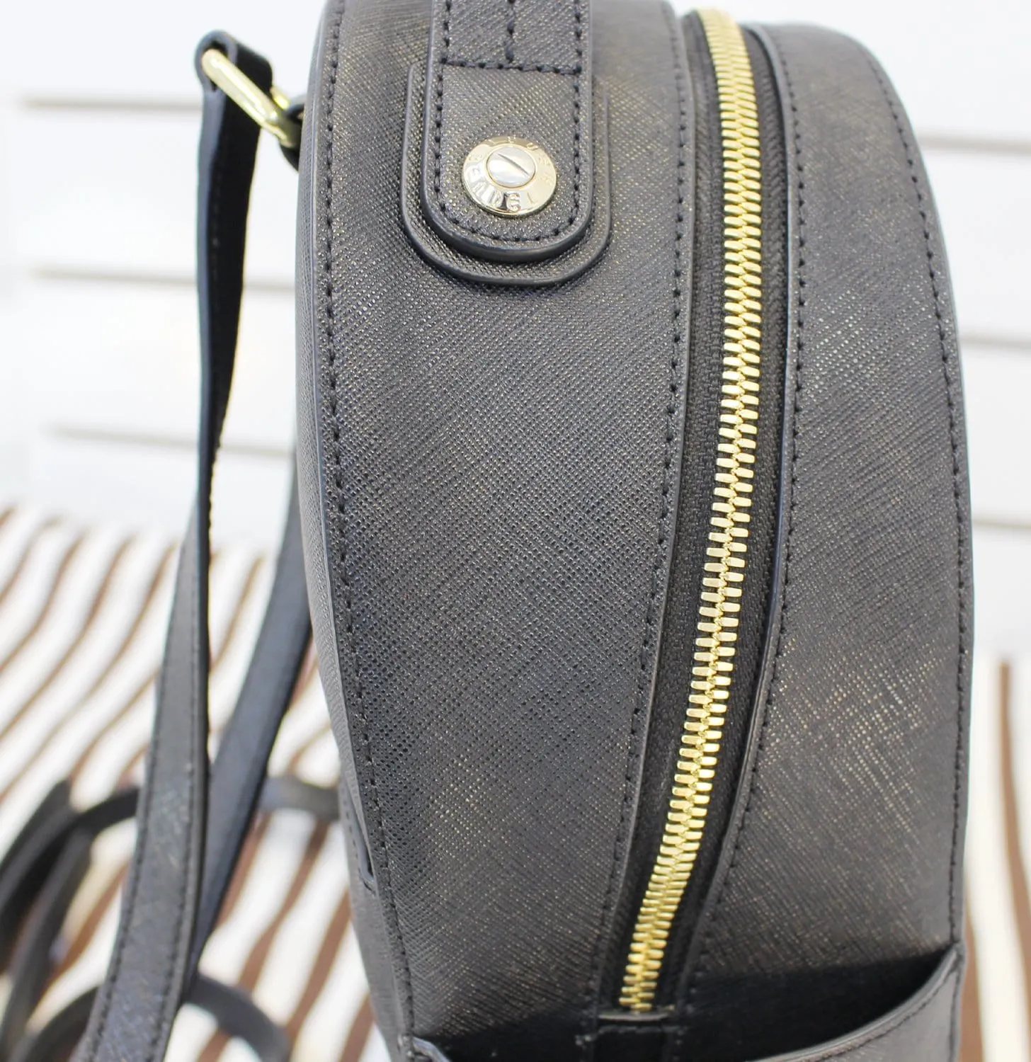HENRI BENDEL WEST 57TH Saffiano Black leather Backpack