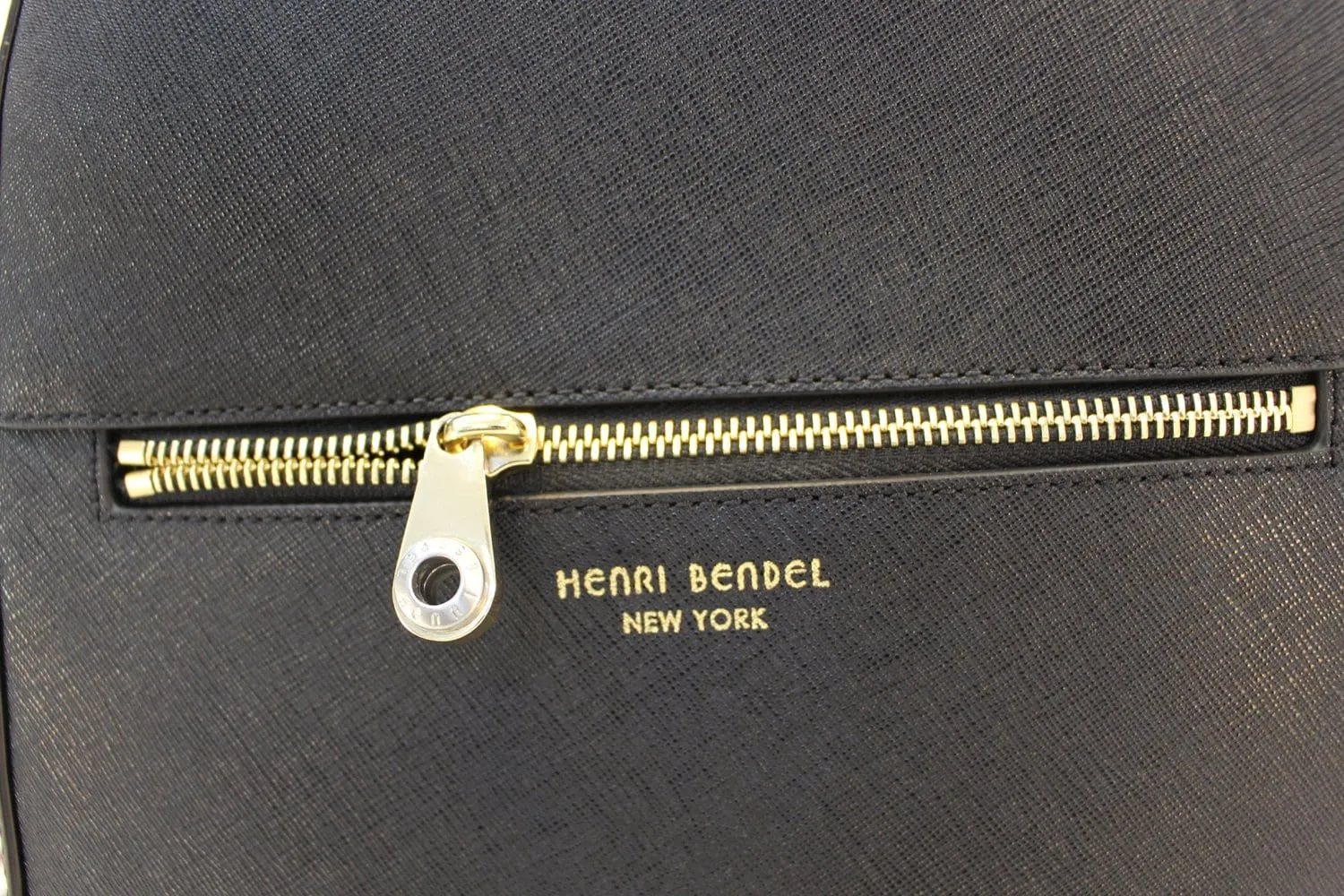 HENRI BENDEL WEST 57TH Saffiano Black leather Backpack