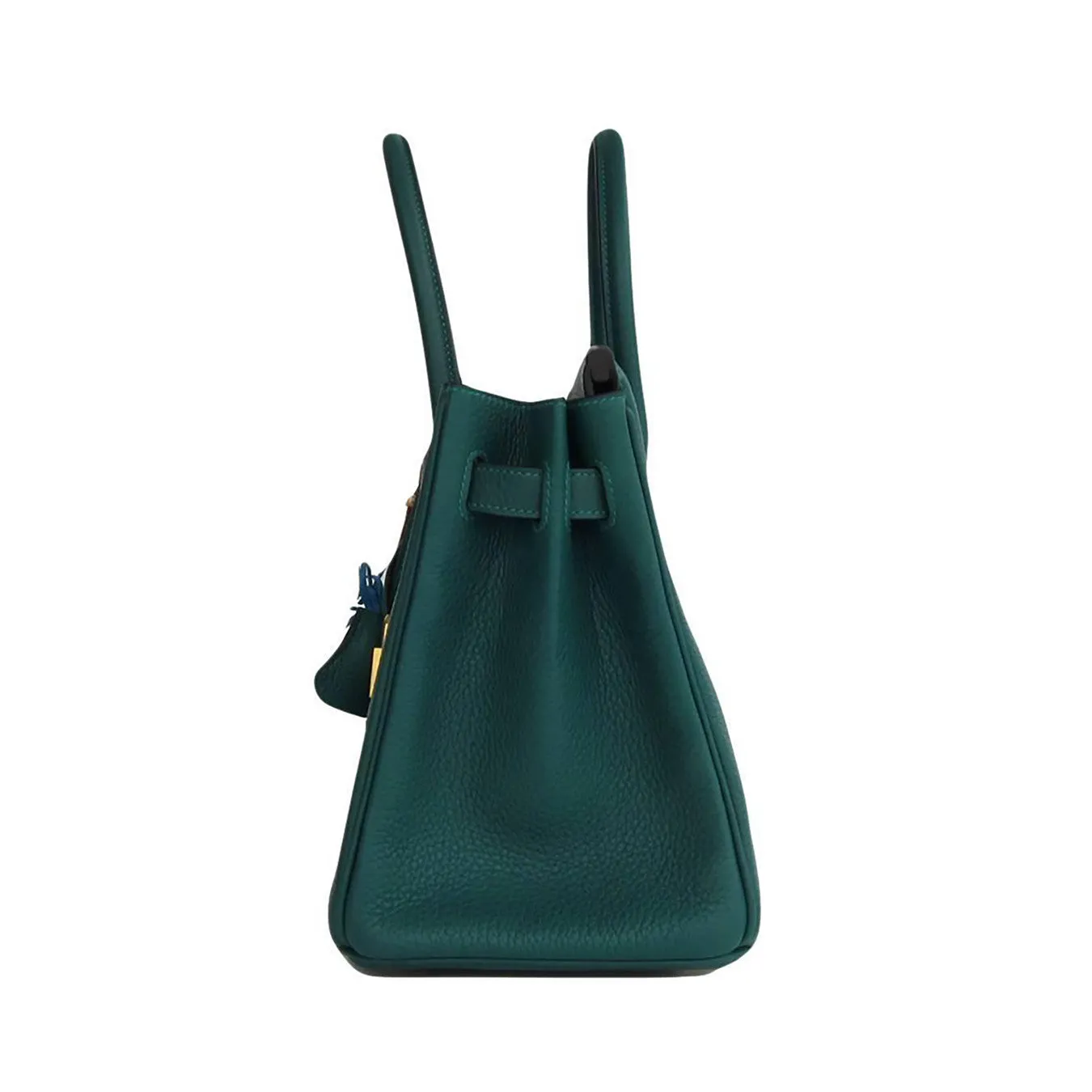 Hermes Malachite Emerald Green 30cm Birkin Gold GHW Satchel Bag Collectors' Fave