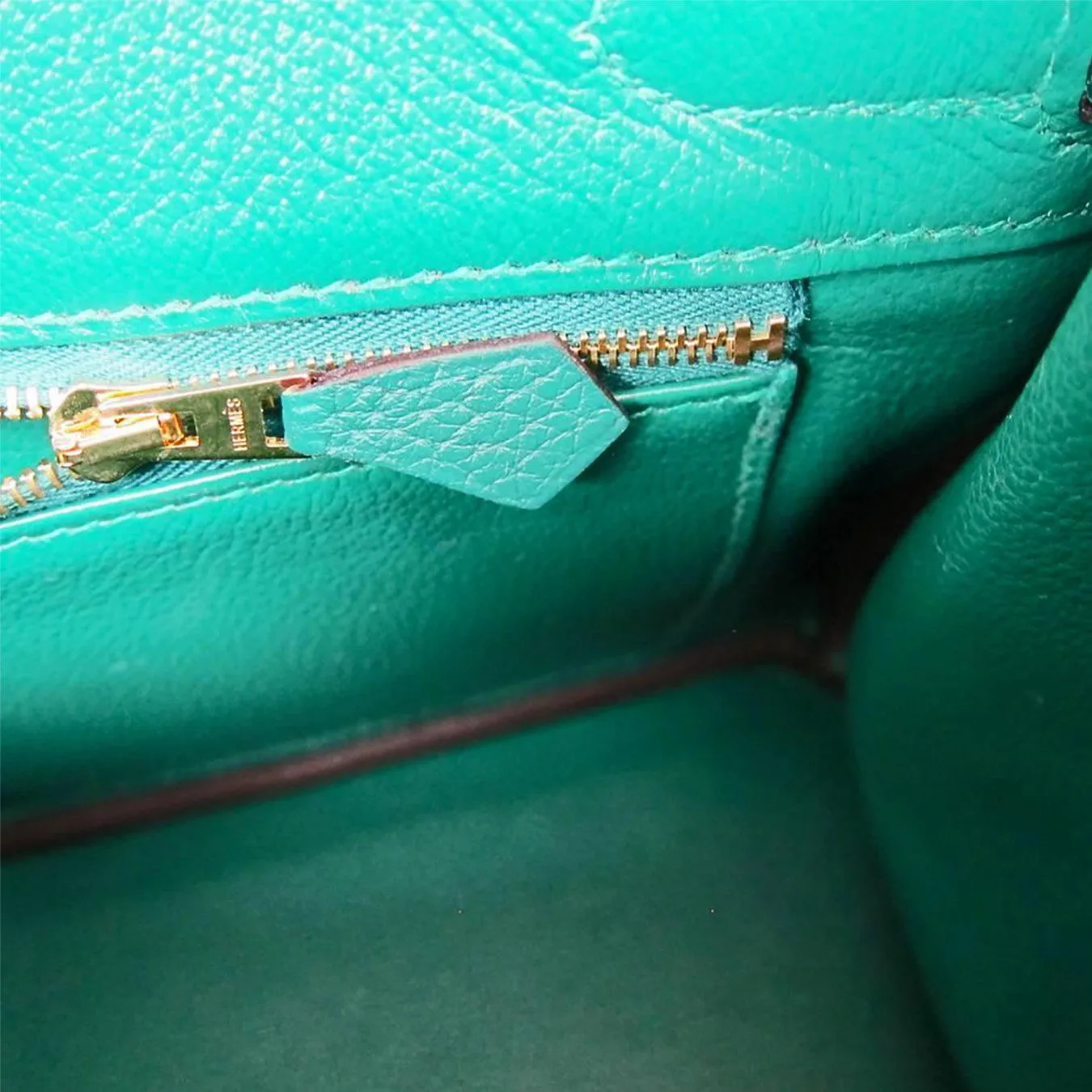Hermes Malachite Emerald Green 30cm Birkin Gold GHW Satchel Bag Collectors' Fave