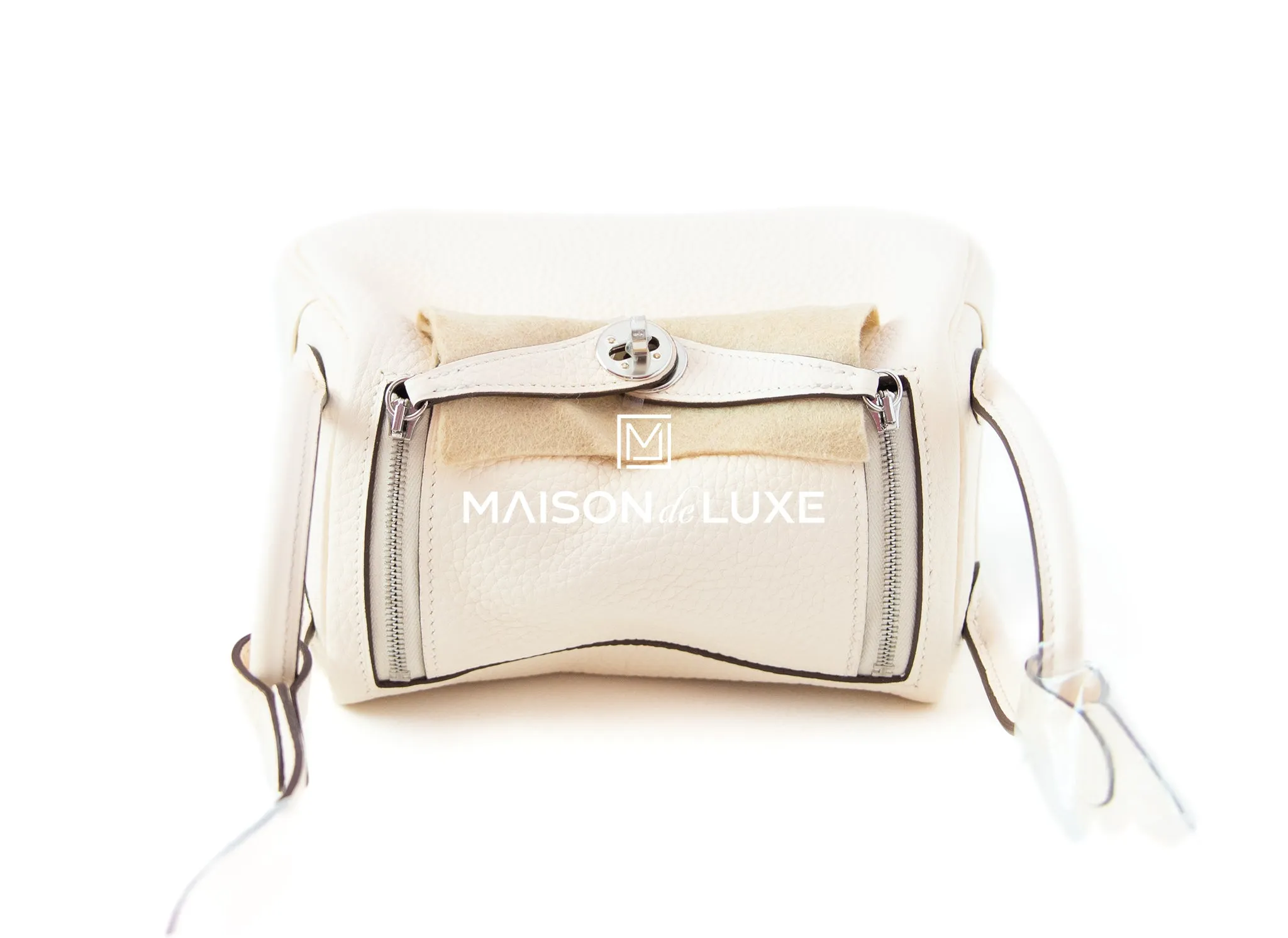 Hermes Mini Lindy 20 Nata Clemence Palladium Hardware
