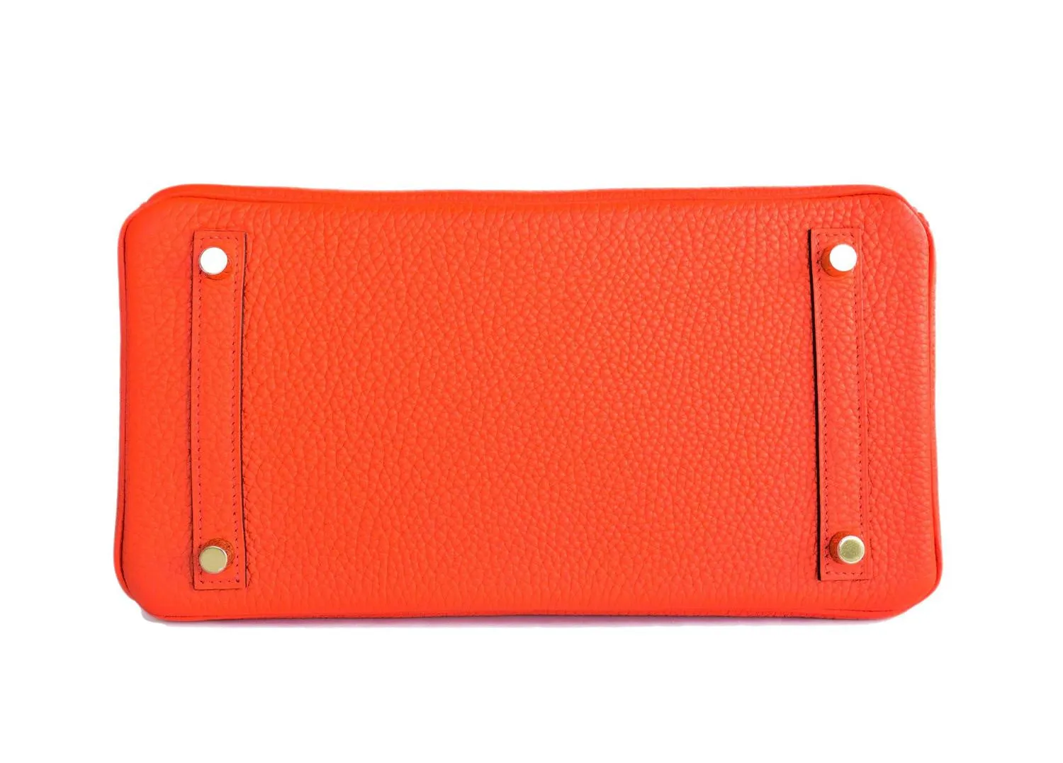 Hermes Orange Poppy 30cm Birkin Gold GHW Satchel Tote Bag Gorgeous