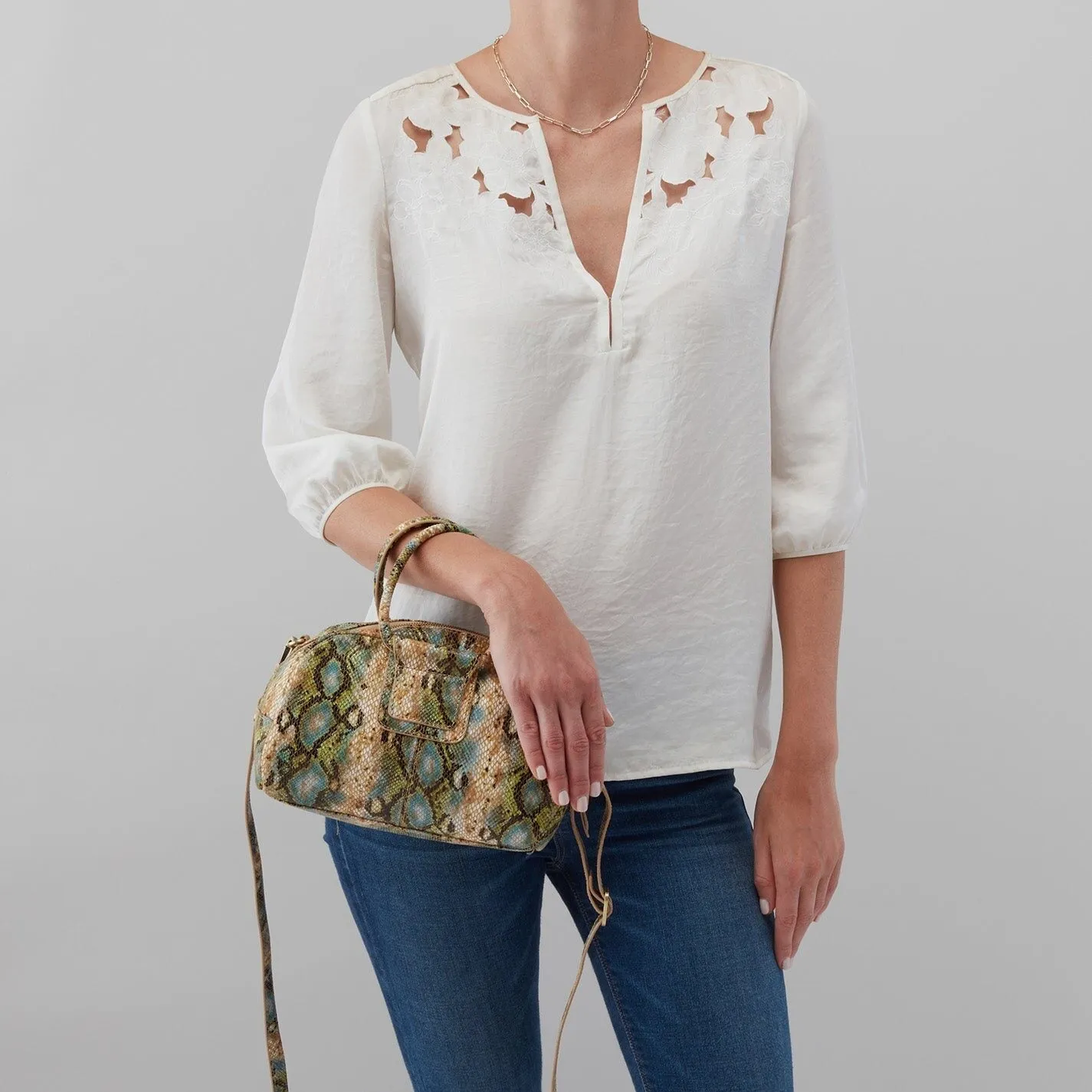 Hobo Sheila Small Satchel - Garden Snake