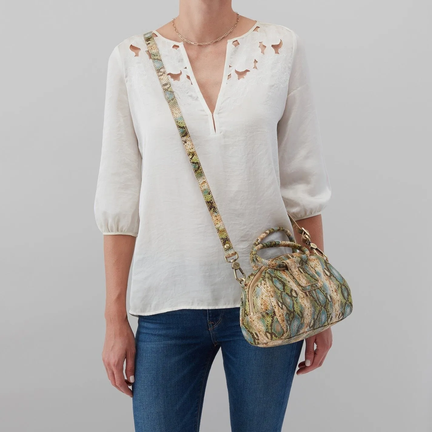 Hobo Sheila Small Satchel - Garden Snake