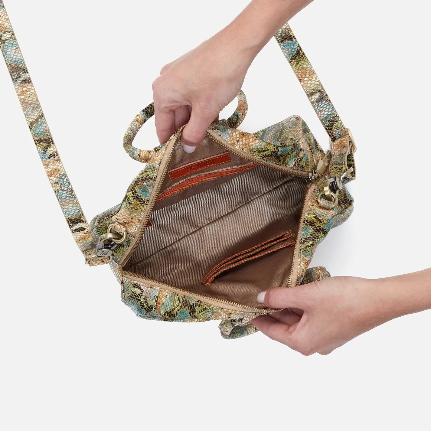 Hobo Sheila Small Satchel - Garden Snake