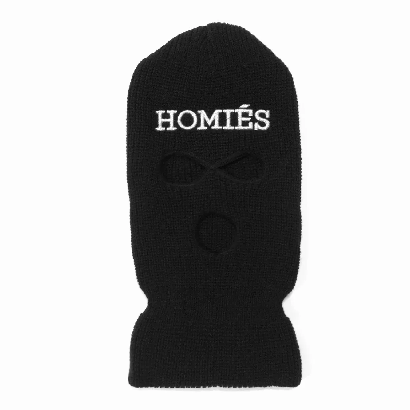HOMIÉS BLACK/WHITE SKI MASK BEANIE