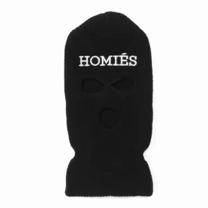 HOMIÉS BLACK/WHITE SKI MASK BEANIE