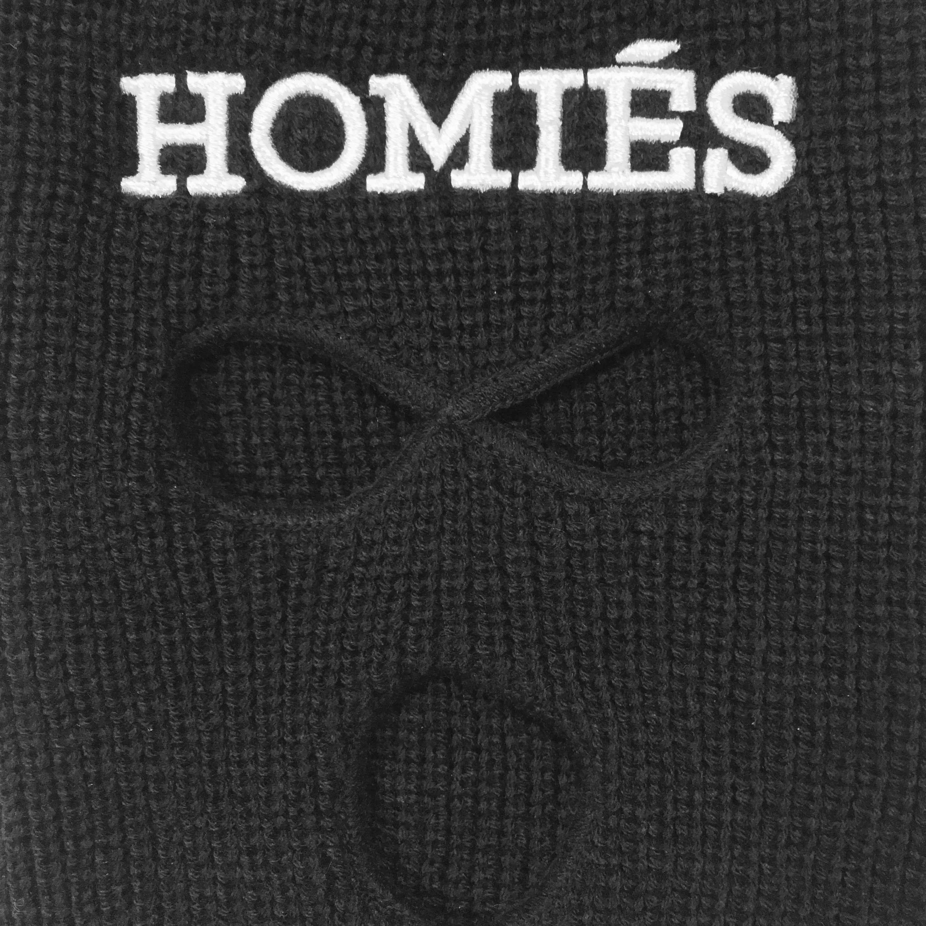 HOMIÉS BLACK/WHITE SKI MASK BEANIE