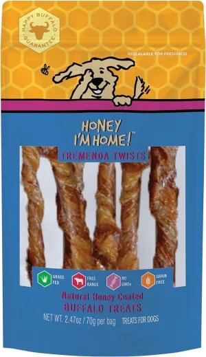 Honey I'm Home Buffalo Treats, Free Range, Healthy, Grain Free, Honey Coated & Crispy