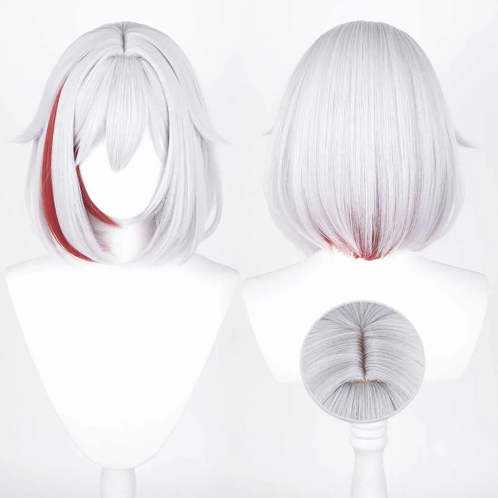 Honkai: Star Rail Topaz Game Character Cosplay White Wig Heat Resistant Synthetic Hair Props