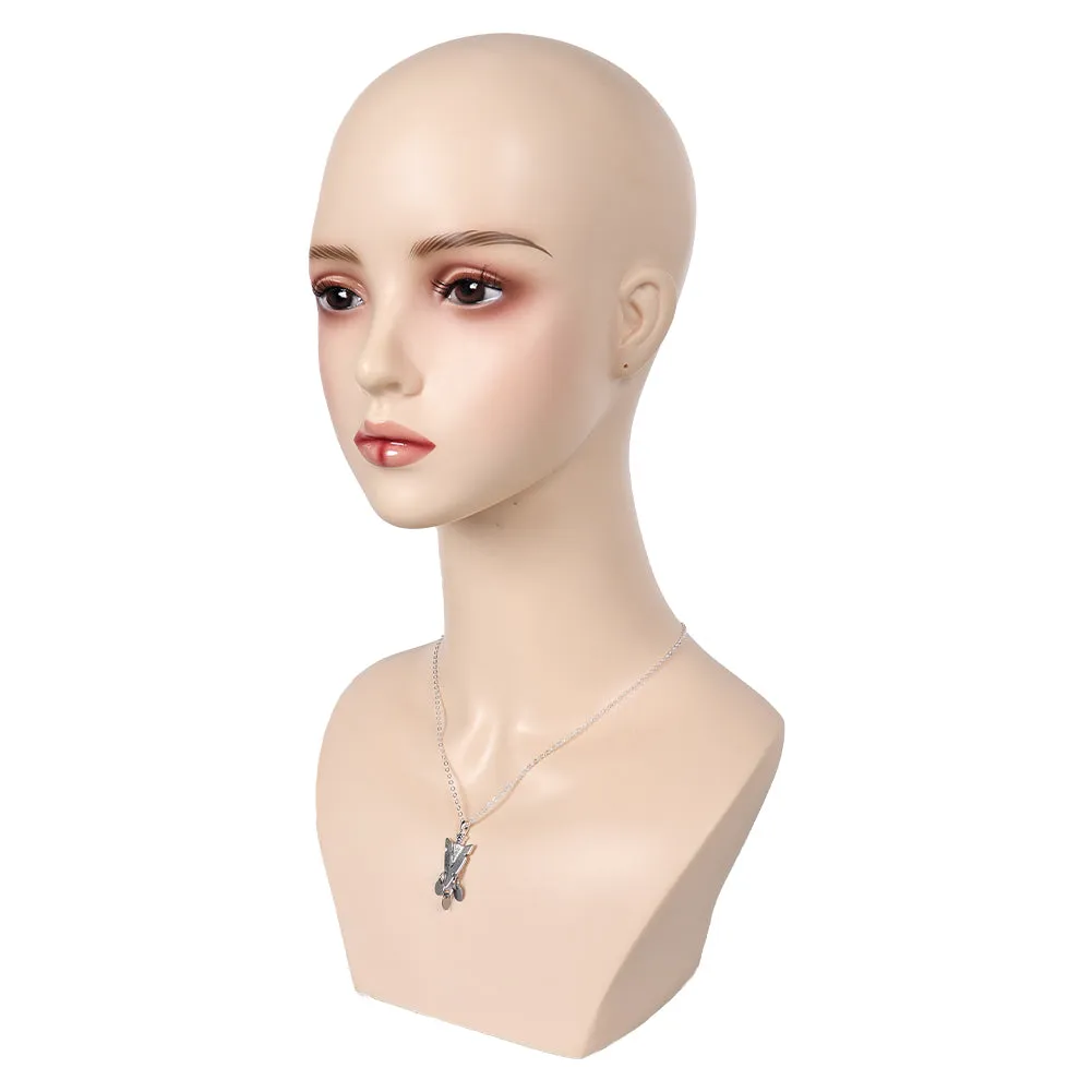 House of the Dragon 2 Rhaenys Targaryen Silver Necklace Cosplay Accessories Props