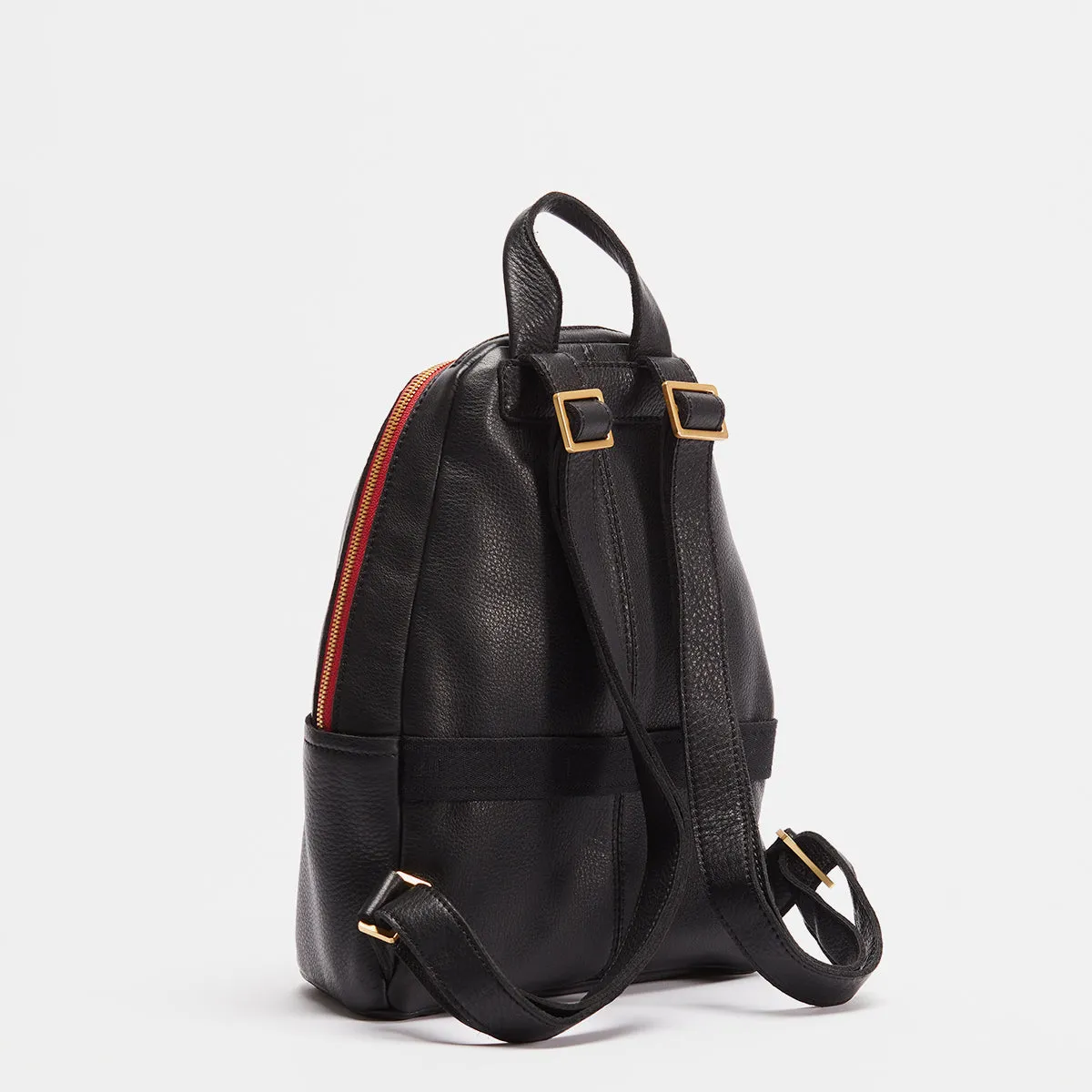 Hunter | Black/Brushed Gold Red Zip | Med