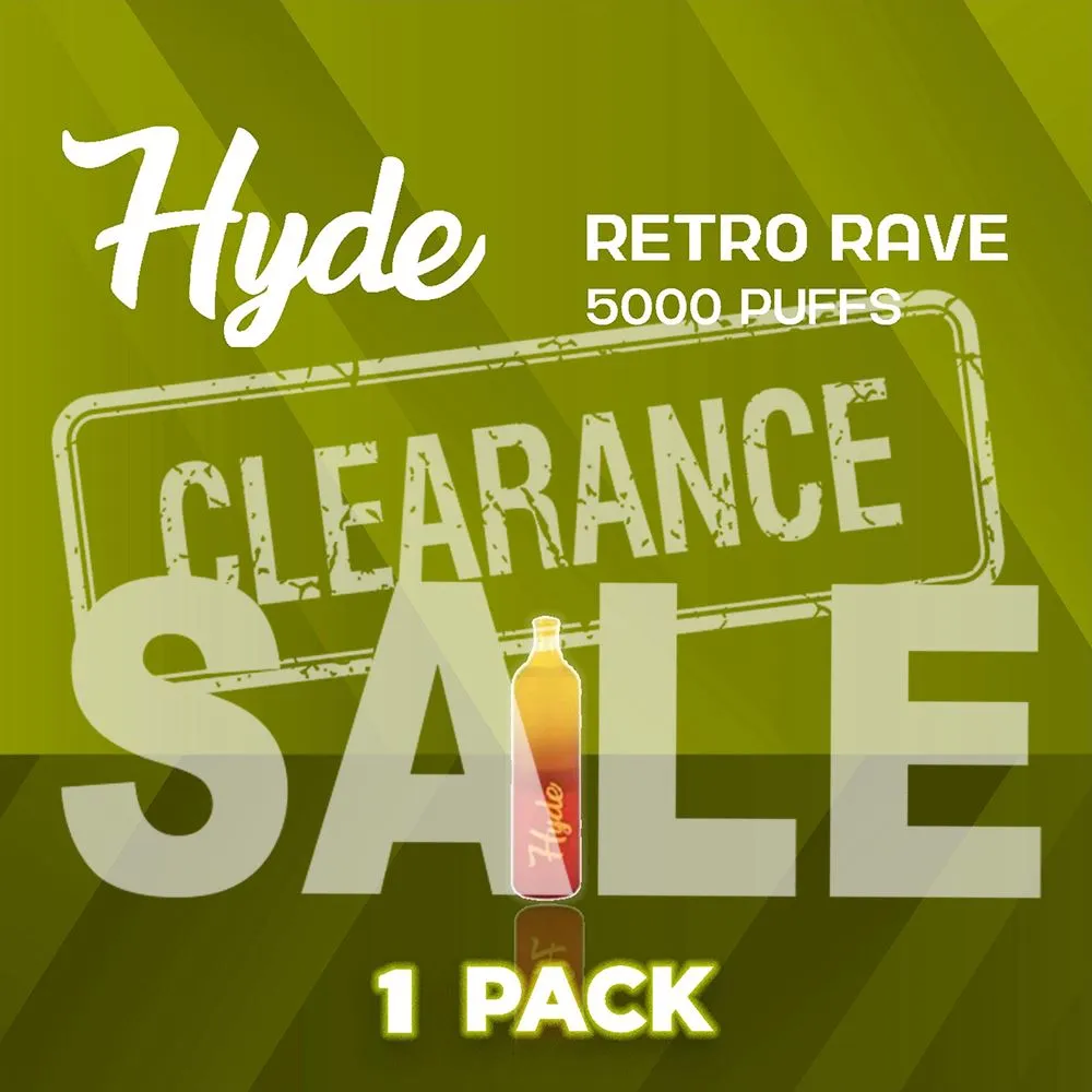 Hyde Retro Rave Recharge 5000 Puffs Disposable Vape - 1 Pack