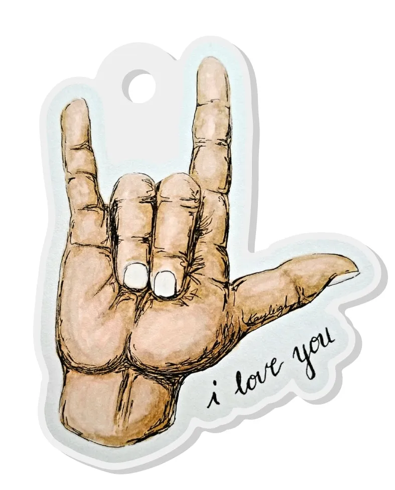 I Love You Keychain