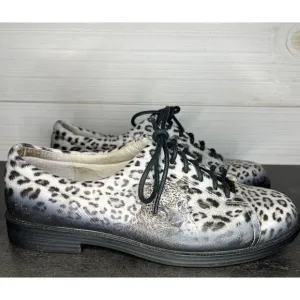Icon Golf Art Casual Lace Up Walking Shoe Women 7 “Snow Leopard&quot; Dakota Sport454