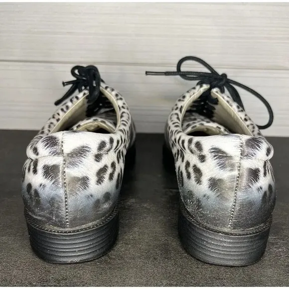 Icon Golf Art Casual Lace Up Walking Shoe Women 7 “Snow Leopard&quot; Dakota Sport454