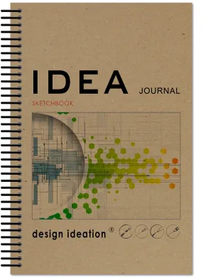 IDEA Journal Sketchbook. Spiral Bound. Journal Style. Multi-Media. (5.5" x 8.5") SB-50100-LS