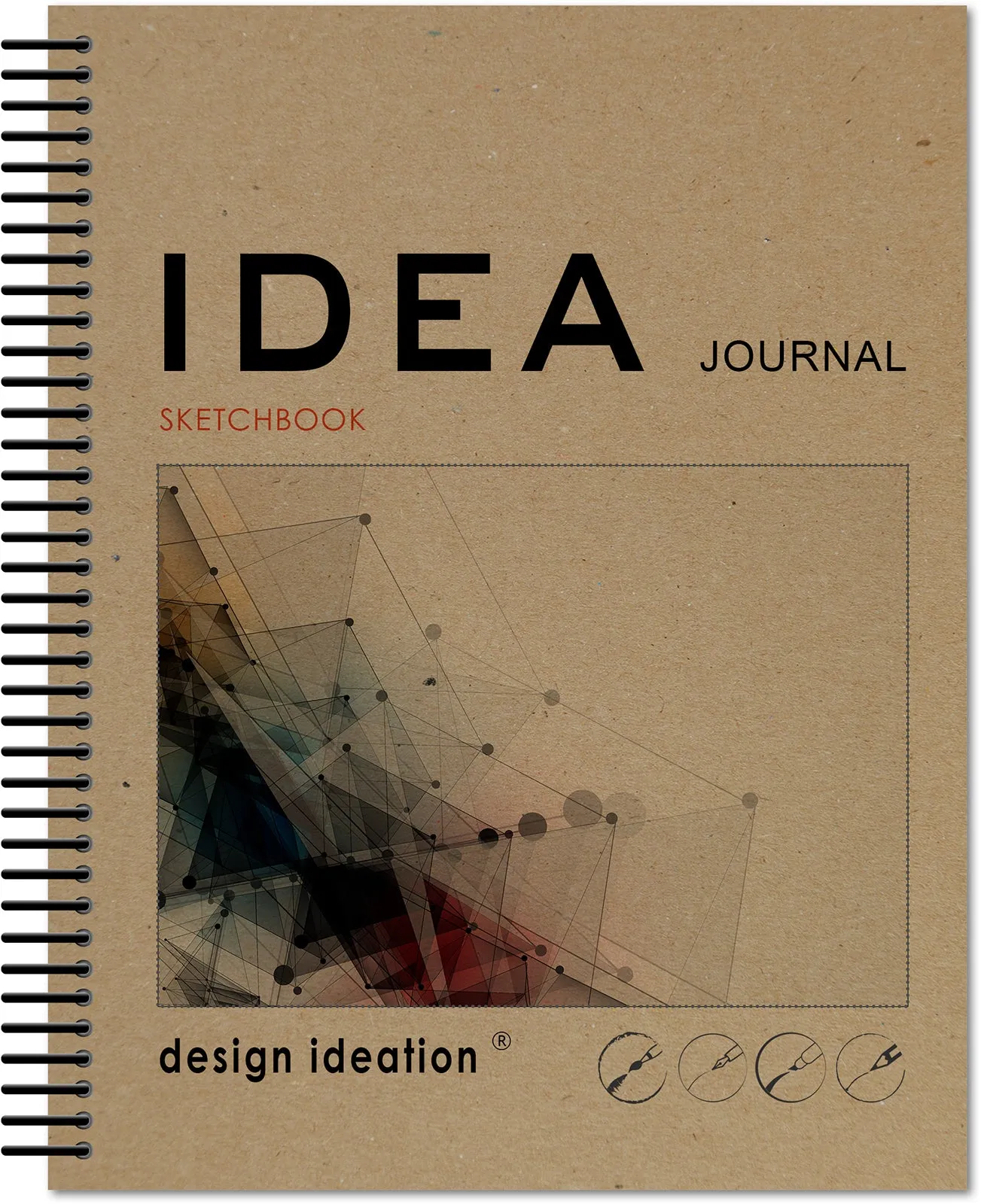 IDEA Journal Sketchbook. Spiral Bound. Journal Style. Multi-Media. (8.5" x 11") SB-2550-LS