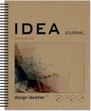 IDEA Journal Sketchbook. Spiral Bound. Journal Style. Multi-Media. (8.5" x 11") SB-2550-LS