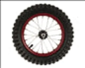 Indian eFTR Mini Front Wheel Complete   Hardware - Red