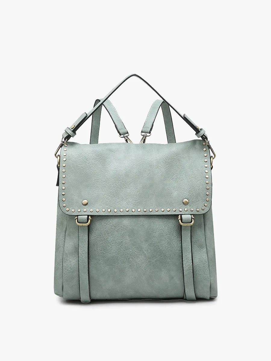 Indigo Studded Backpack